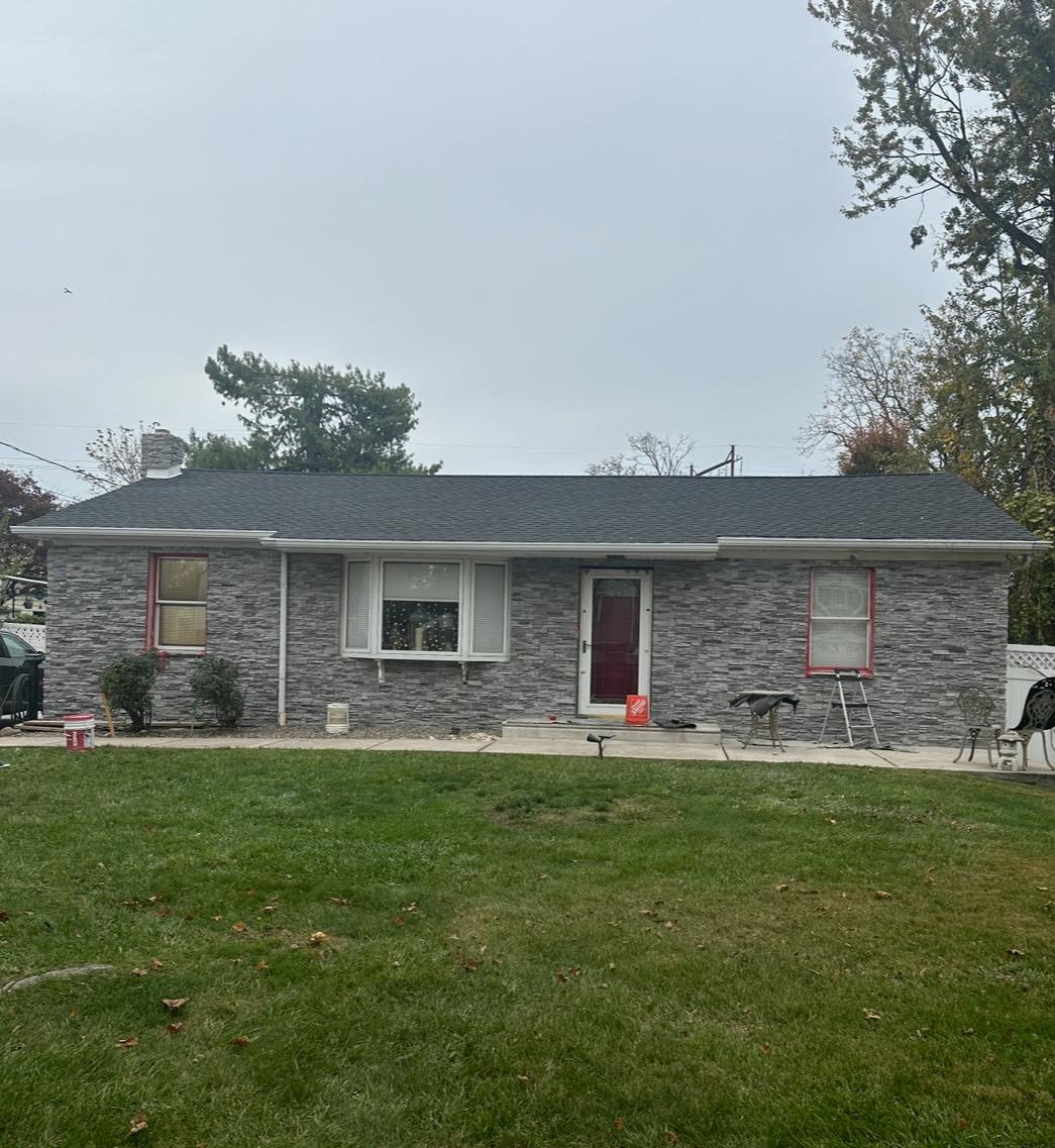 Foundation to Stone Veneer Facade — after